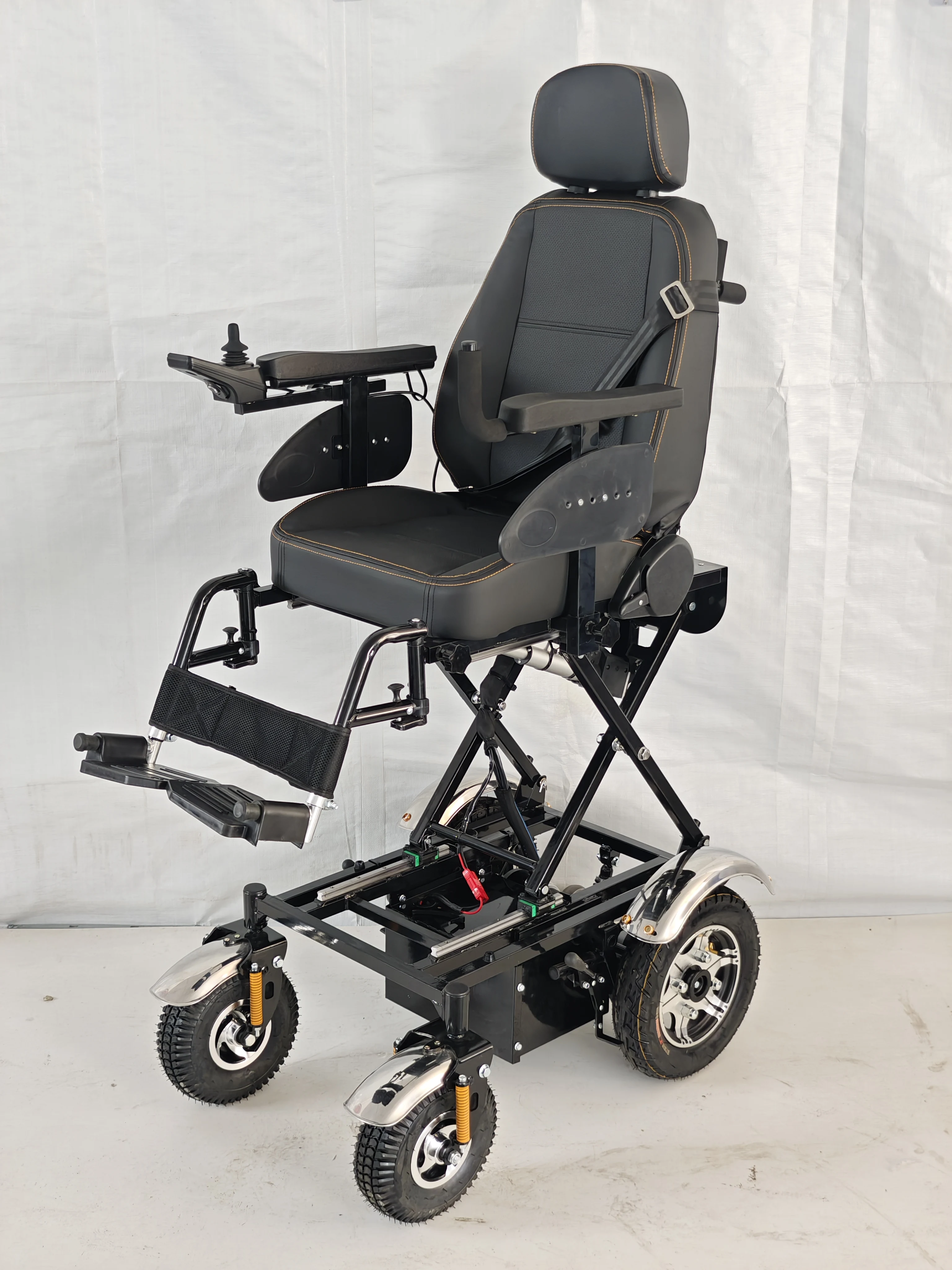 Electric Wheelchair Power Lift up Seat Wheelchair 24V 32A lead-acid Battery life 20-25km