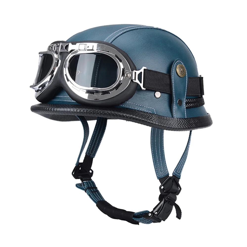 Casco Moto Mezza Faccia Casco Retro Casque Street Riding Casque Moto De Capacetes Dot Casco Vintage Personalizzato Helm Unise