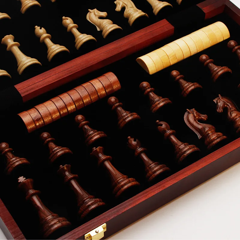 High Grade Collection Board Games Professional Acrylic Material Chess Checkers Folding Portable Home Wooden Board Toys