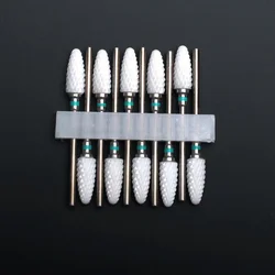 Ceramic Nail Drill Bits Set - Professional Manicure & Pedicure Tool Kit (10 Pieces) (10pc-E2B)