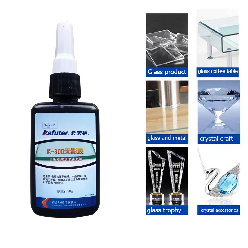 Kafuter 50ML UV Glue Transparent Shadowless Adhesive For Crystal Glass AliExpress