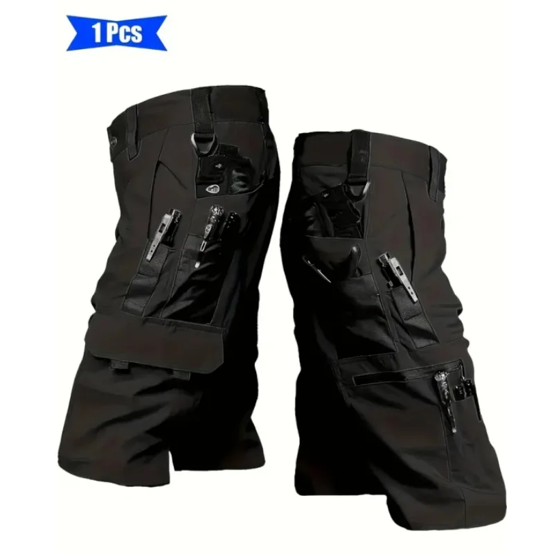 Erkek Açık Hava Yürüyüş İş Kıyafeti Şort Taktik Şort Çok Fonksiyonlu Cepler Yürüyüş Dağcılık Balıkçılık Bisiklete binme için Uygun