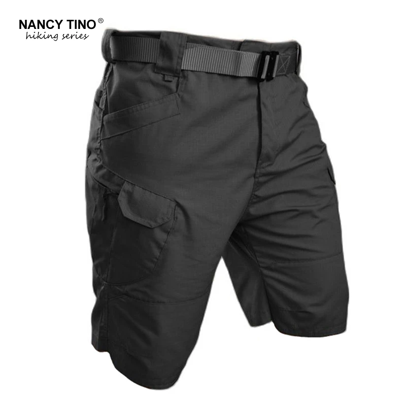 Pantalones cortos de senderismo para pantalón táctico militar, rodillera, dobladillo, Camping, pesca, transpirable, Color negro|Pantalones cortos de senderismo| AliExpress