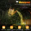 Solar-powered Watering Can With Lights, Solar Garden Light Kettle Outdoor Decor Waterproof For Patio Tent Lawn Christmas Decor 3