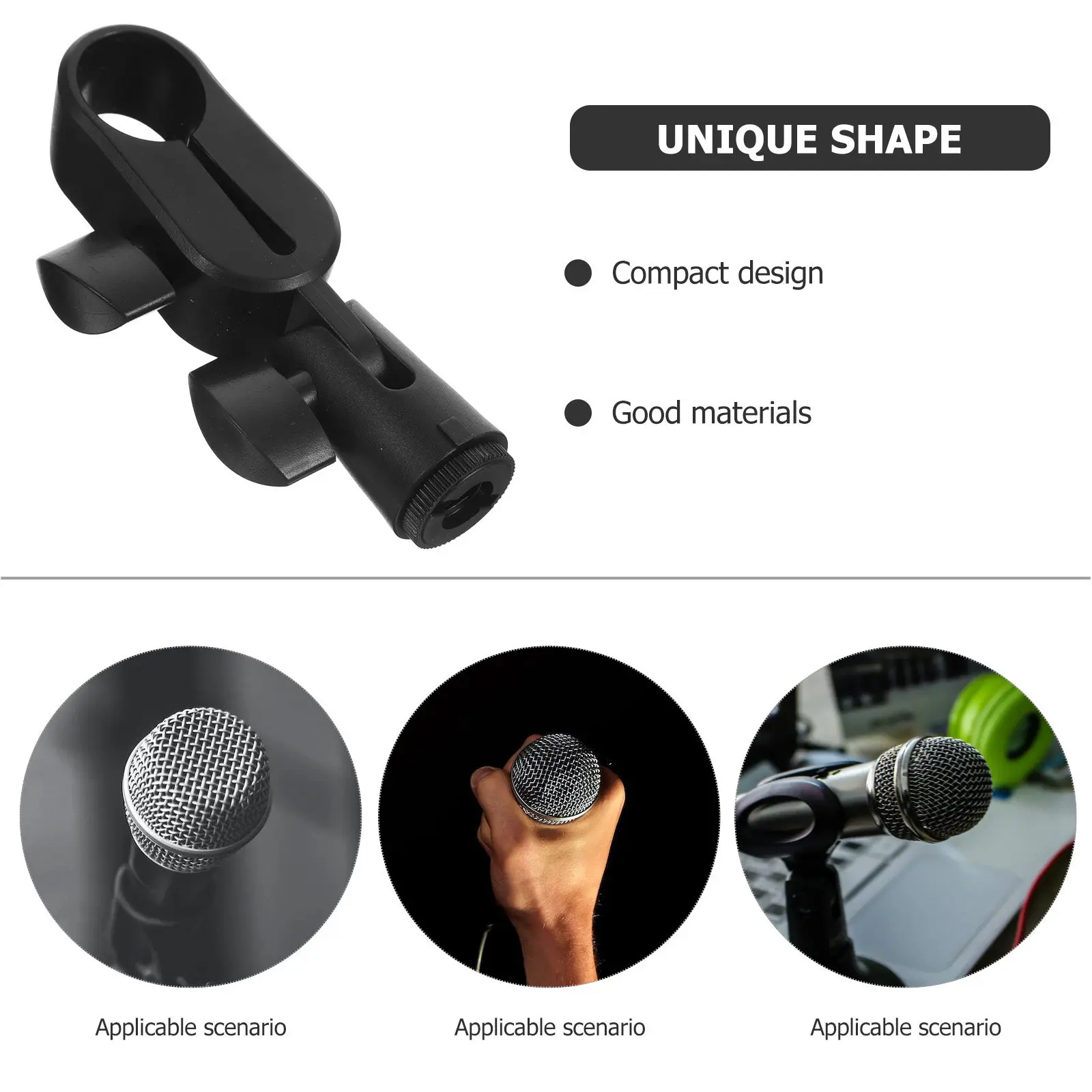 스탠드용 마이크 클립 범용 쇼크 마운트 클램프는 간섭을 줄이고 오디오 선명도를 향상시켜 전문적인 녹음 및 라이브 방송에 적합합니다.