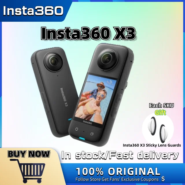 Insta360 X3 Action Camera Motorcycle Kit Gift Box - AliExpress