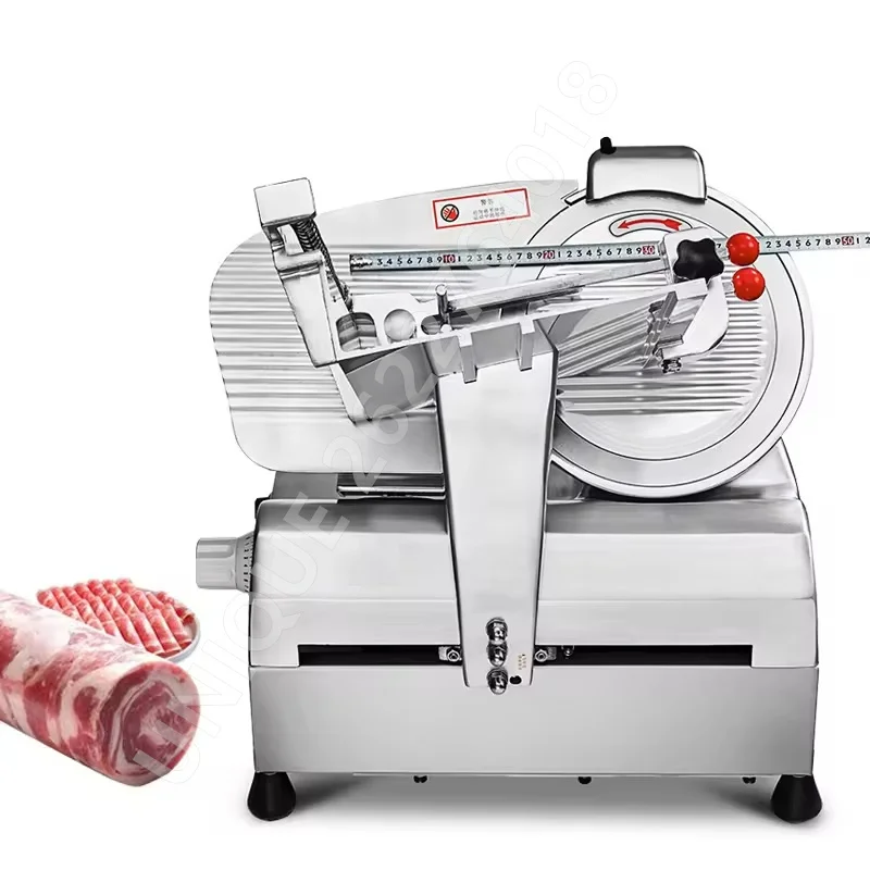 

Electric Meat Slicer Ham Slicer Cut Frozen Meat Machine Beef Mutton Roll Cut Machine Fully Automatic Frozen Fish Cutter 14 Inch