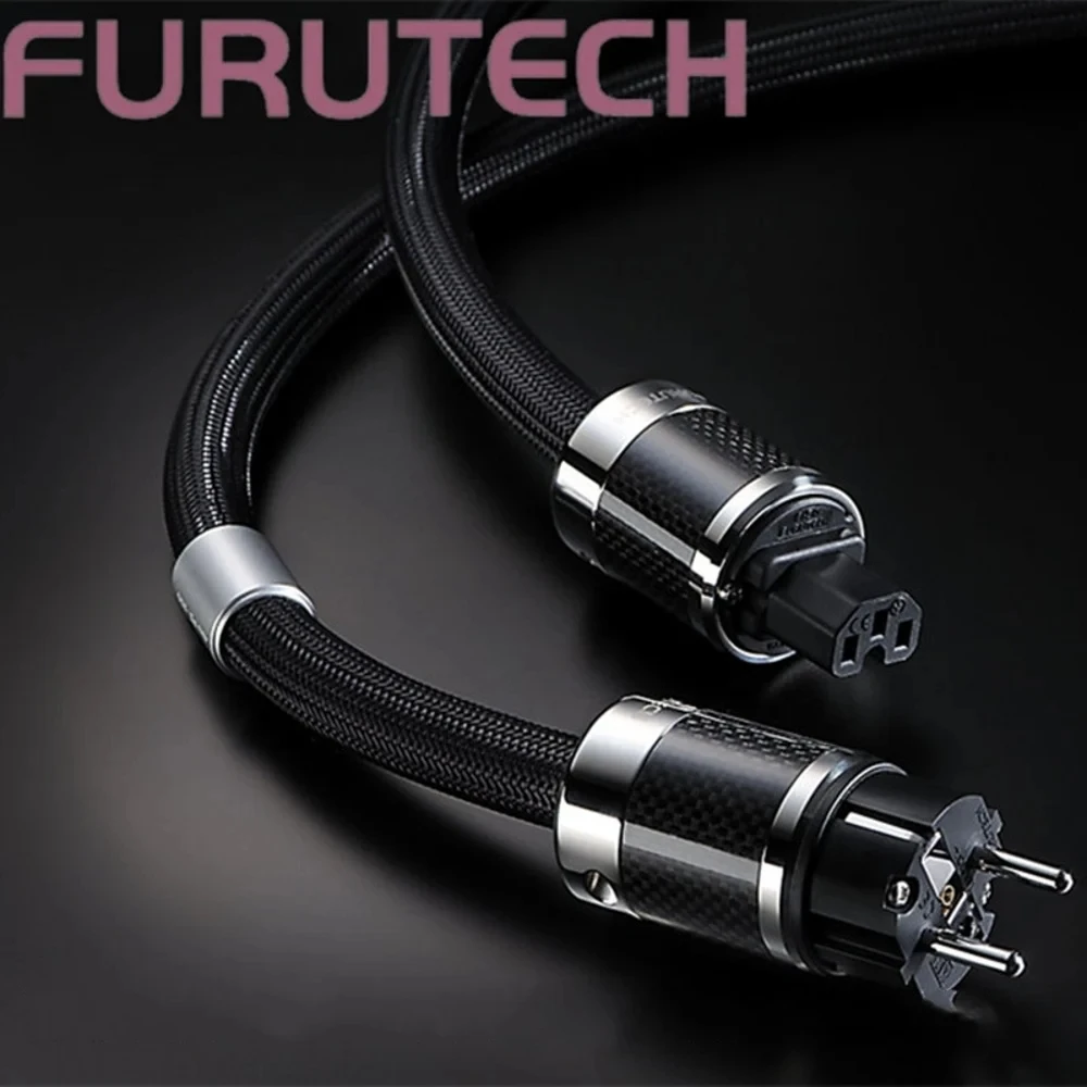 

Hifi Furutech PS-950 Power Cable High Quality OCC Copper EU US AU AC Power Cord With Carbon Fiber Plug