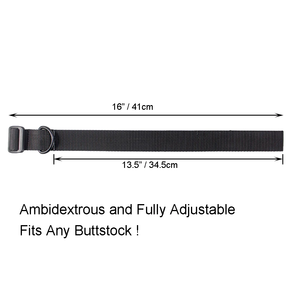 Tactical Airsoft Buttstock Sling Adapter Rifle Stock Gun Strap Hunting Accessories