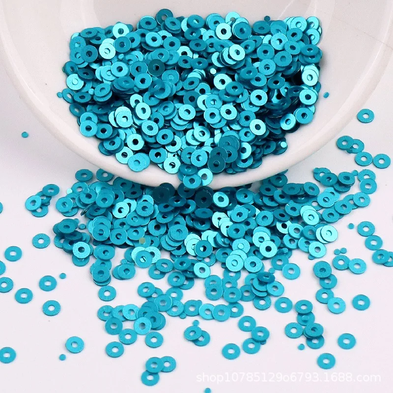 Round French Embroidery Frosted Beads - Matte Sequin Collection, Handmade DIY Jewelry Accessories Wholesale