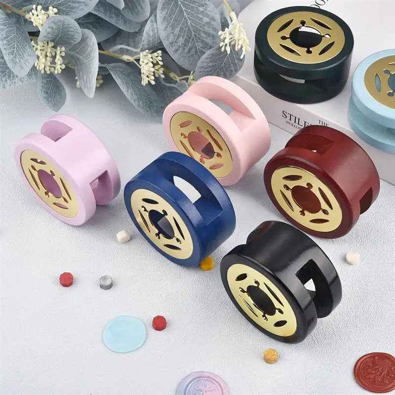 Description Picture 3 of itemWax Seal Stamp Set Lacquer Furnace Solid Wood Stove Fire Paint Seal Supplies Wax Spoon Sealing Wax Melting Pot Craft Supplies