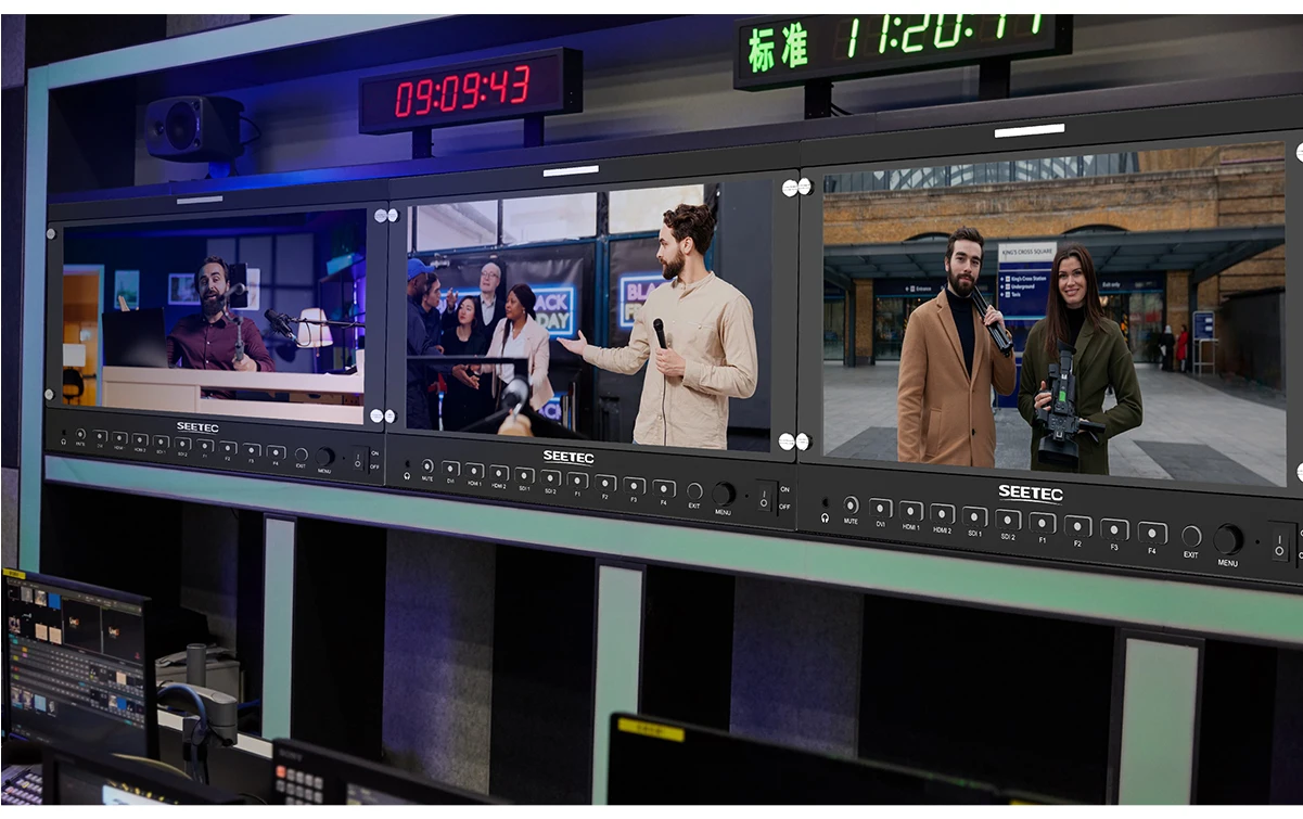 P133 PRO Broadcast Monitor 13.3in 1000nit Daylight Viewable 3G-SDI 4K 60Hz Scree