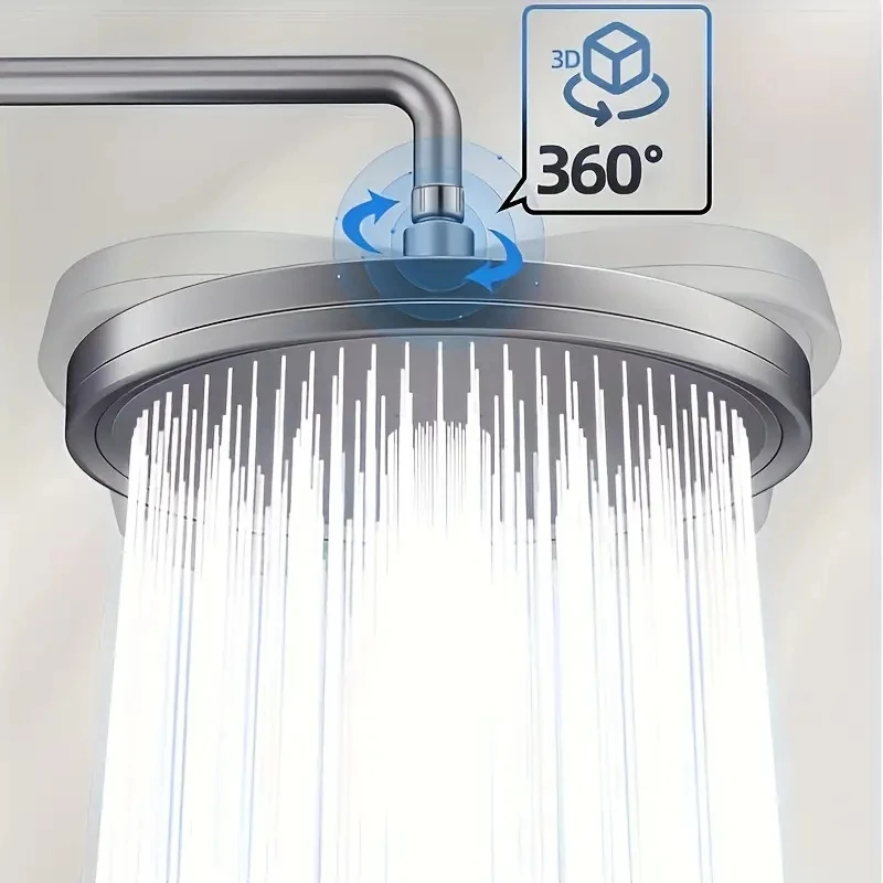 Six-speed Adjustable Shower Head Booster Sets