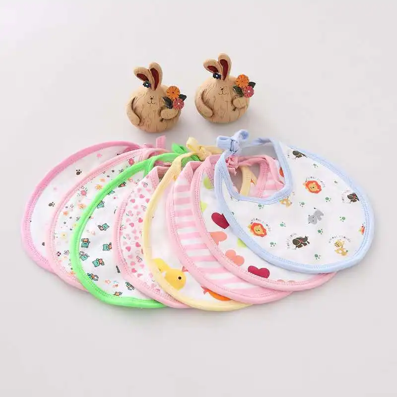 

3PCS Cotton Baby Bibs Feeding Drool Bib Newborn Bib Infant Burp Cloths Bandana Scarf for Kid Girl Boy Feeding Saliva Towel Apron