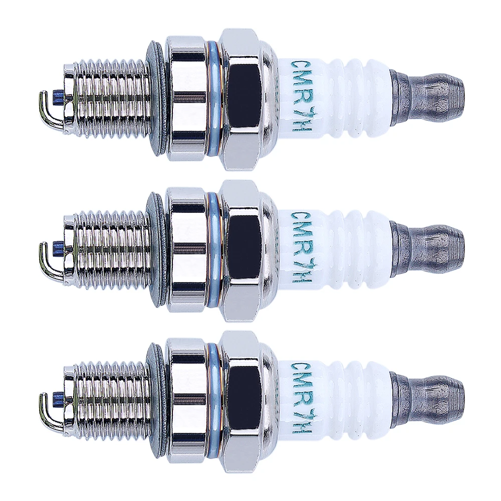 Spark Plug 3 PCS CMR7H Spark Plug Kit Fit 4 Stroke For Honda GX35 Engine Part Trimmers Blower Cutter