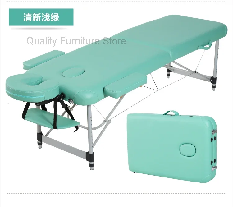 Headboards Folding Bed Massage Pedicure Facial Portable Lash Salon Tables Tattoo Spa Cama Dobravel Beauty Furniture LJ50MB