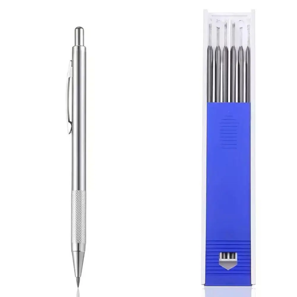 Heavy-Duty Mechanical Pencil with Ergonomic Grip and Buckle Clip, 2.0mm Lead