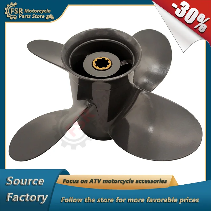 9 1/4 x 10 Aluminum Outboard Boat Propeller 58134-ZV4-010AH Fit For HONDA Yamaha Engines 8-20HP 8 Tooth Rh
