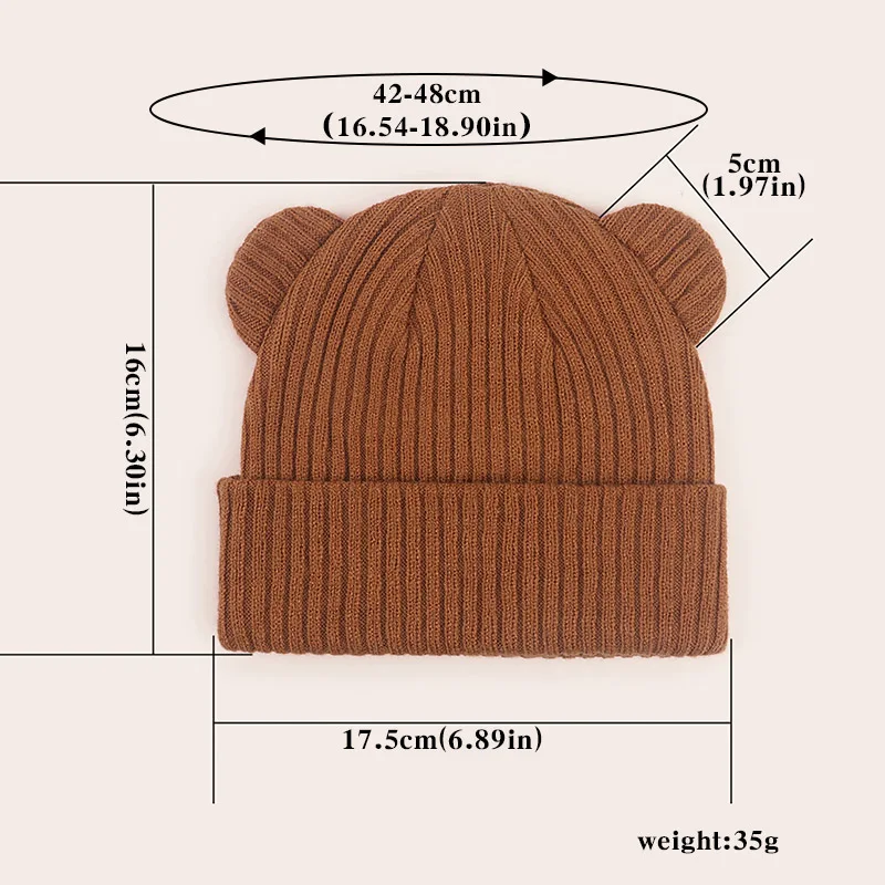 Baby Knitted Hat - Warm Woolen Beanie for Infants and Toddlers