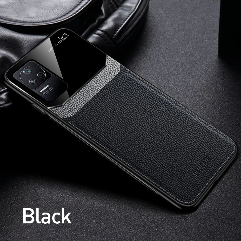 Cover posteriore in plexiglass in pelle per Xiaomi Poco F4 F 4 PocoF4 5G TPU Soft Frame antiurto Proteggi Fundas Poxo Poko Little_voghion.com