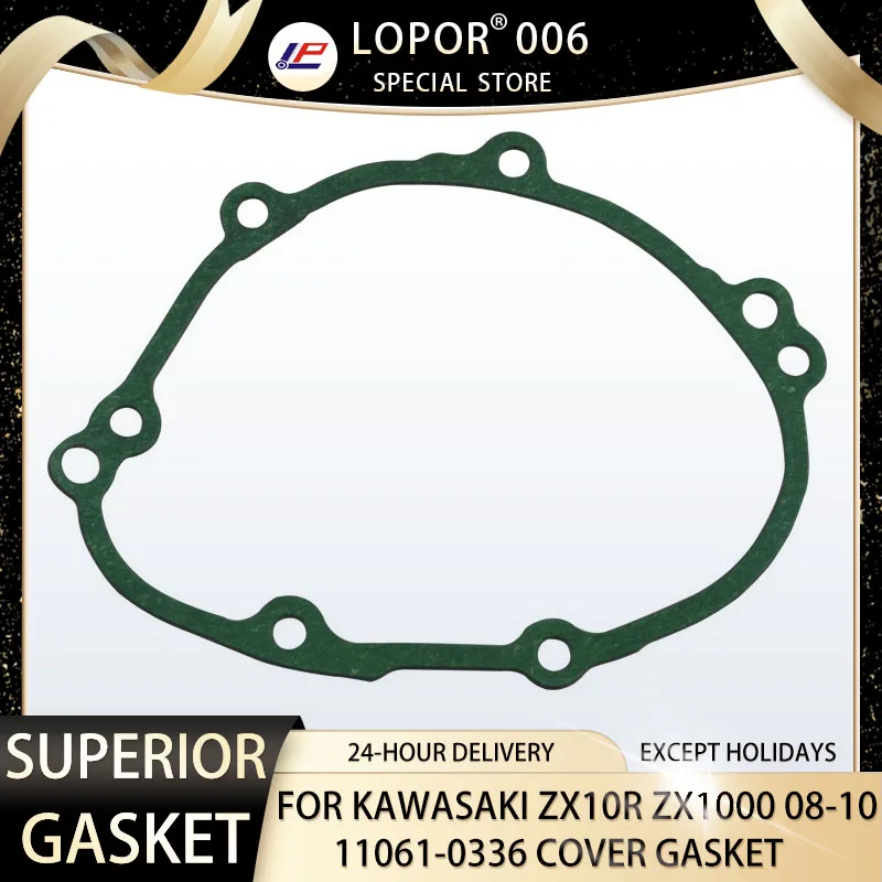 Lopor Motorcycle Engine Crankcase Seal Gasket For Kawasaki ZX 10R