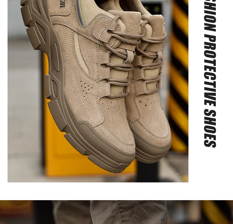 Safety Shoes Anti Smashing Anti Piercing Wear-Resistant Anti Slip Kevlar Midsole  Are Fashionable Breathable And Comfortable