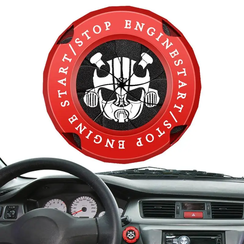 Car Moto Engine Start Stop Button Cover Interruttore Di Accensione Protezione Girevole Car Interior Decoration Car Start Button Cover