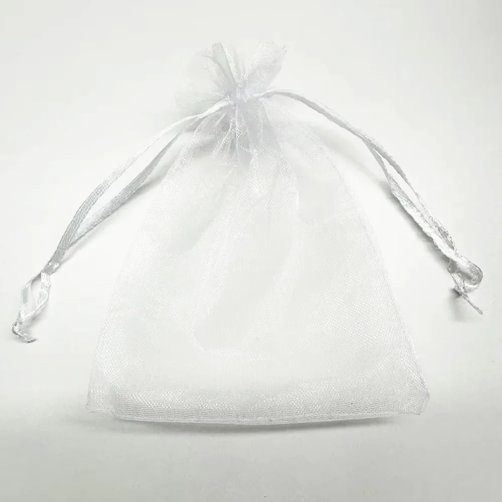 30/50/100 Stück blaue transparente Organzabeutel, kleine Netzbeutel, Kordelzug, Schmuck, Geschenktüte, Babyparty, Geburtstag, Mitbringsel, Süßigkeitenverpackung – Detail 8