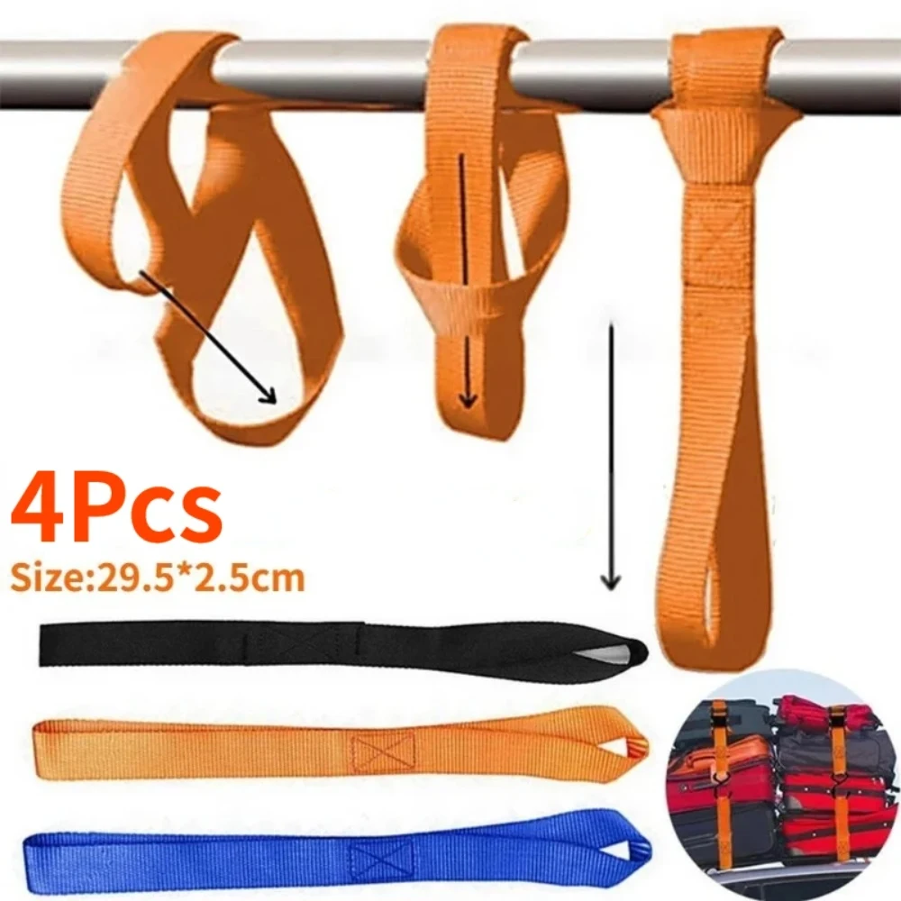 Tie Down Straps Soft Loop Tie Down Securing ATV Motorcycles Scooters Dirt Bikes Lawn Mutipurpose Motor Luggage Straps
