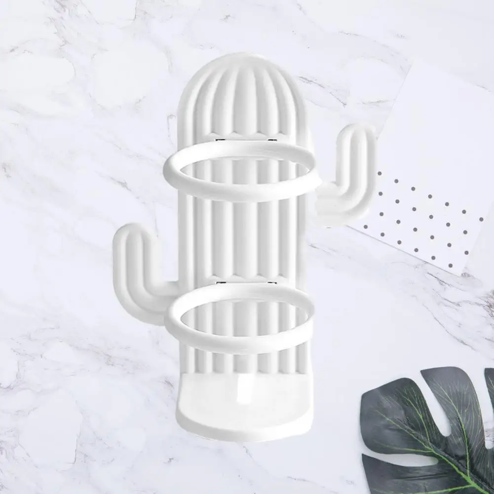 Toothbrush Holder Space-saving Cactus Toothbrush Holder Easy Installation Waterproof Bathroom for Wall for Mirror