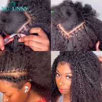 Itip crépus bouclés Extensions de cheveux humains birmans Itips Microlink cheveux humains crépus bouclés je conseils cheveux humains pour les femmes noires 6