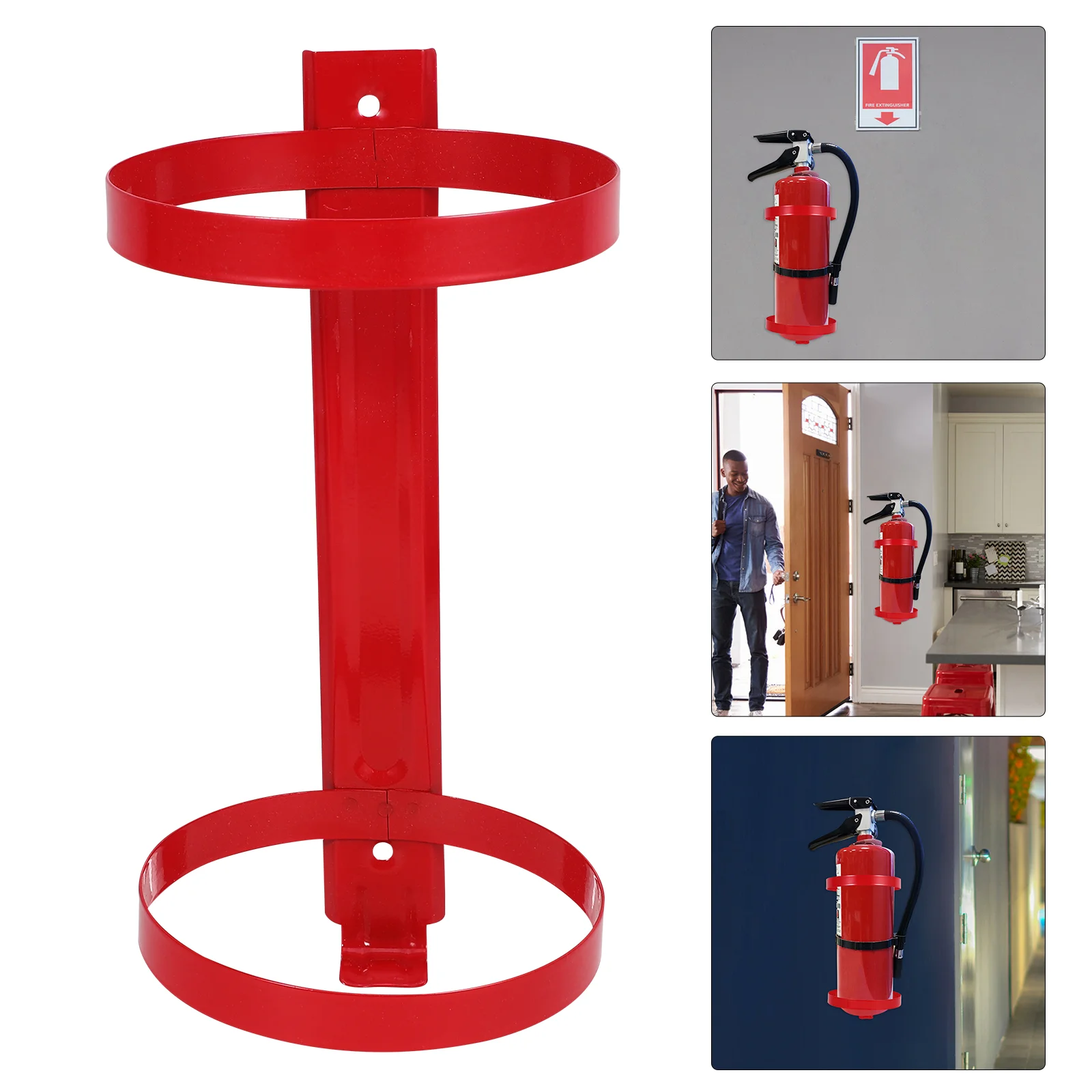2 Pcs Fire Extinguisher Bracket Utv Mount Holder Wall Hanger for Truck Extinguishers