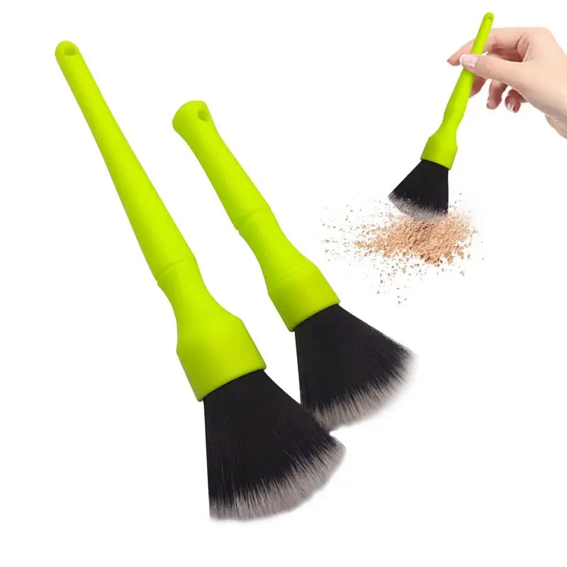 

Car Detailing Brush Set Smooth Detailing Crevice Brush For Car Care Professional Vehicle Cleaning Tools With A Set Of 2 Perfect