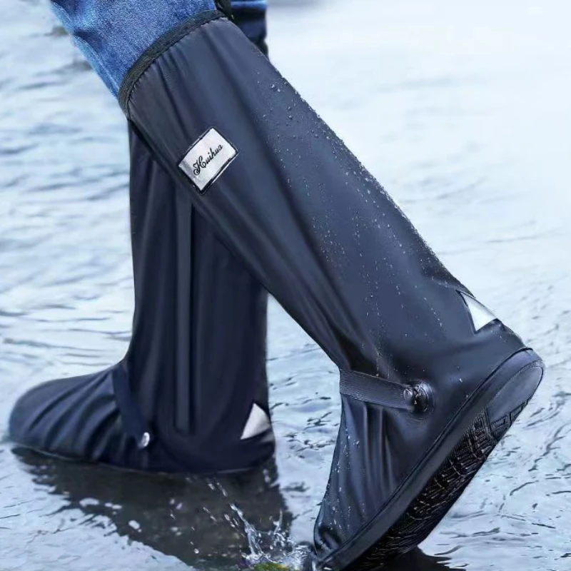 Rainproof Anti Slip Thickened Wear-resistant Outdoor Sand Resistant High Cylinder Riding Shoe Covers