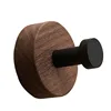 1/5Pcs Simple Solid Wood Hook Walnut Hanging Hanger Bathroom Wall Hook Bedroom Coat Storage Rack Home Towel Key Decoration Hook 5
