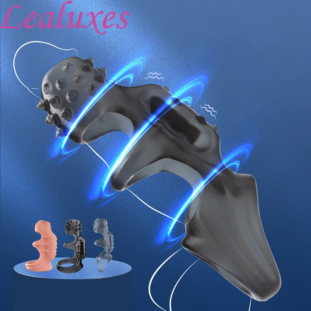 Delay Male Ejaculation Sleeve Vibrating Ring G-spot Stimulator_voghion.com