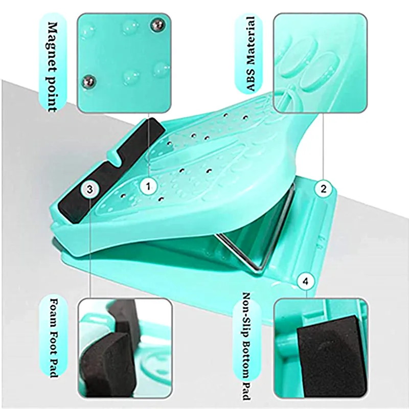 Portable Slant Board Foot Massage Instrument Adjustable Incline Boards Calf Ankle Stretcher 4 Positions Foot Stretch Wedge Board