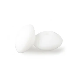 Silicone Lentil Spacer Beads - 100PCS (1 Snow)