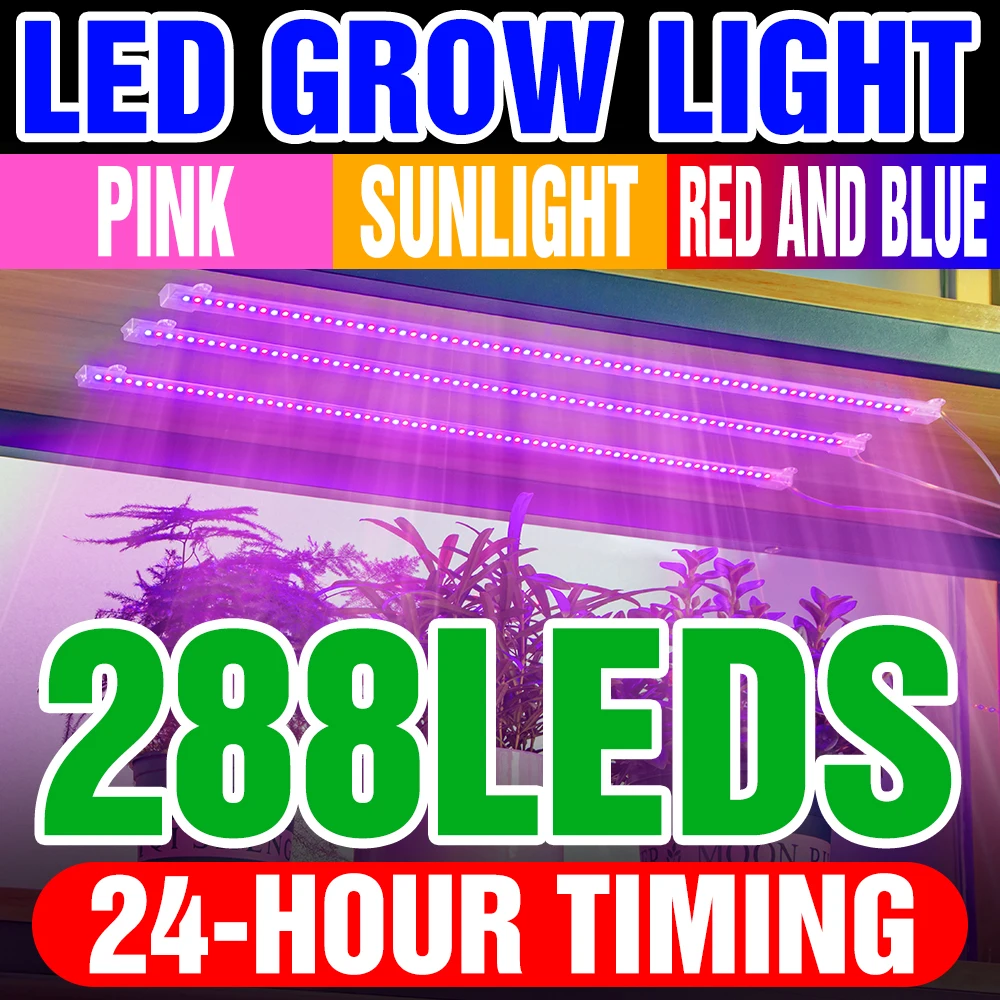 

USB Led Full Spectrum Grow Light Dimmable Phyto Light Greenhouse Lighting 30cm 50cm Hydroponics Veg Flowers Plant Grow Lights