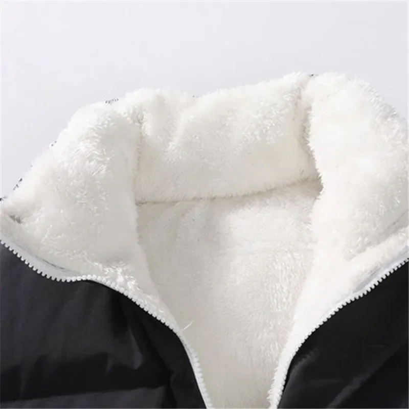 남성용 따뜻한 양털 민소매 재킷, 캐쥬얼 단색 조끼, 두꺼운 패션 스탠드 칼라, 지퍼 조끼, 외투, 겨울 조끼, 신상