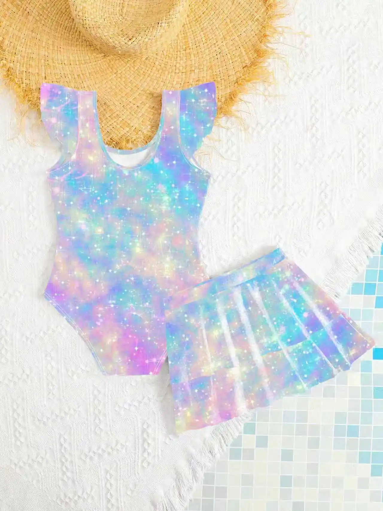 Girls Galaxy Swimsuit Set 2