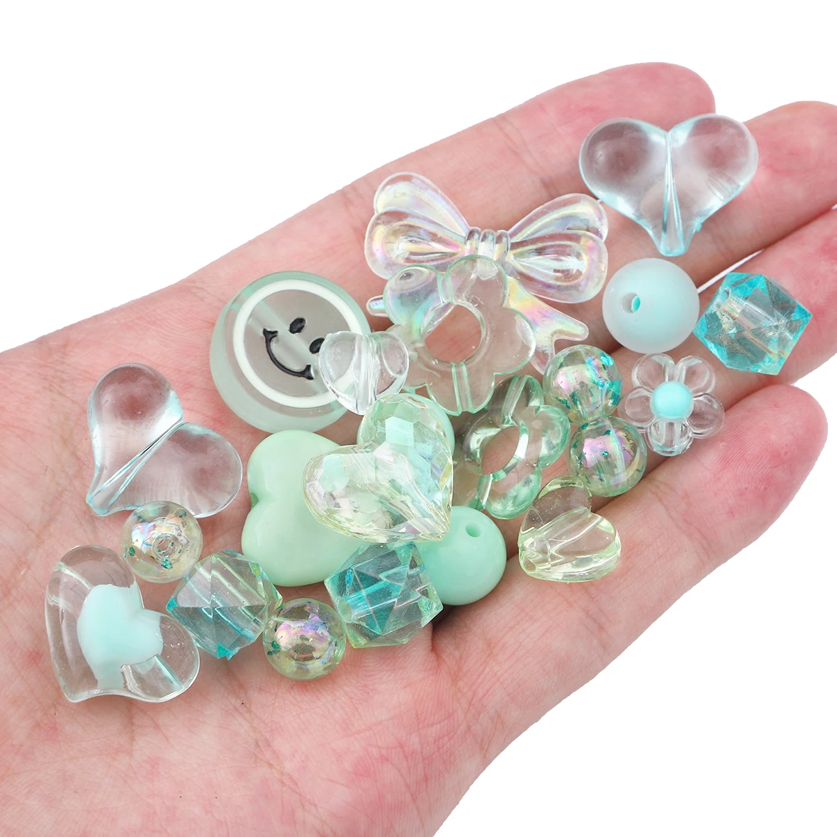 30 g Acrylperlen im Barockstil, bunt, gemischt, lose Perlen für DIY-Schmuckherstellung, Armband, Telefonkette, Zubehör – Detail 12