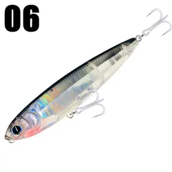 GREENSPIDER Topwater Pencil Surface Fishing Lure - Walk The Dog Artificial Saltwater Bait - 102mm 17.5g (06)