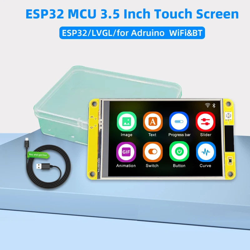 Smart Display para Arduino Lvgl Esp32 Wifi e Placa de Desenvolvimento Bluetooth Módulo Tft Lcd Tela Capacitiva 320×480 35