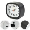 Alarm Clock Clock Alarm Battery Bedside Clock Clocks Night Operated Quartz Rectangle Silent Bedside Clocks Black 4