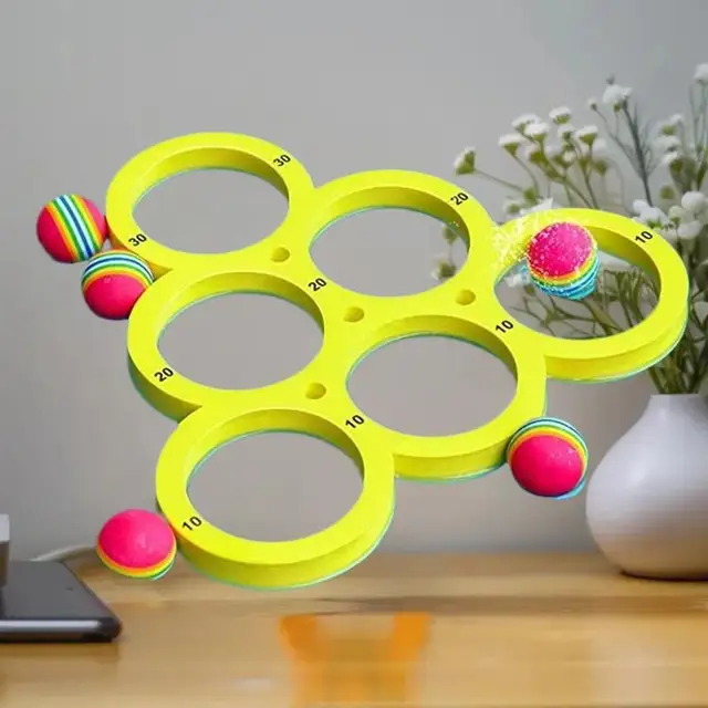 EVA Circle Throw Game: Fun Splash Water Sport with 10 Rainbow Balls 5