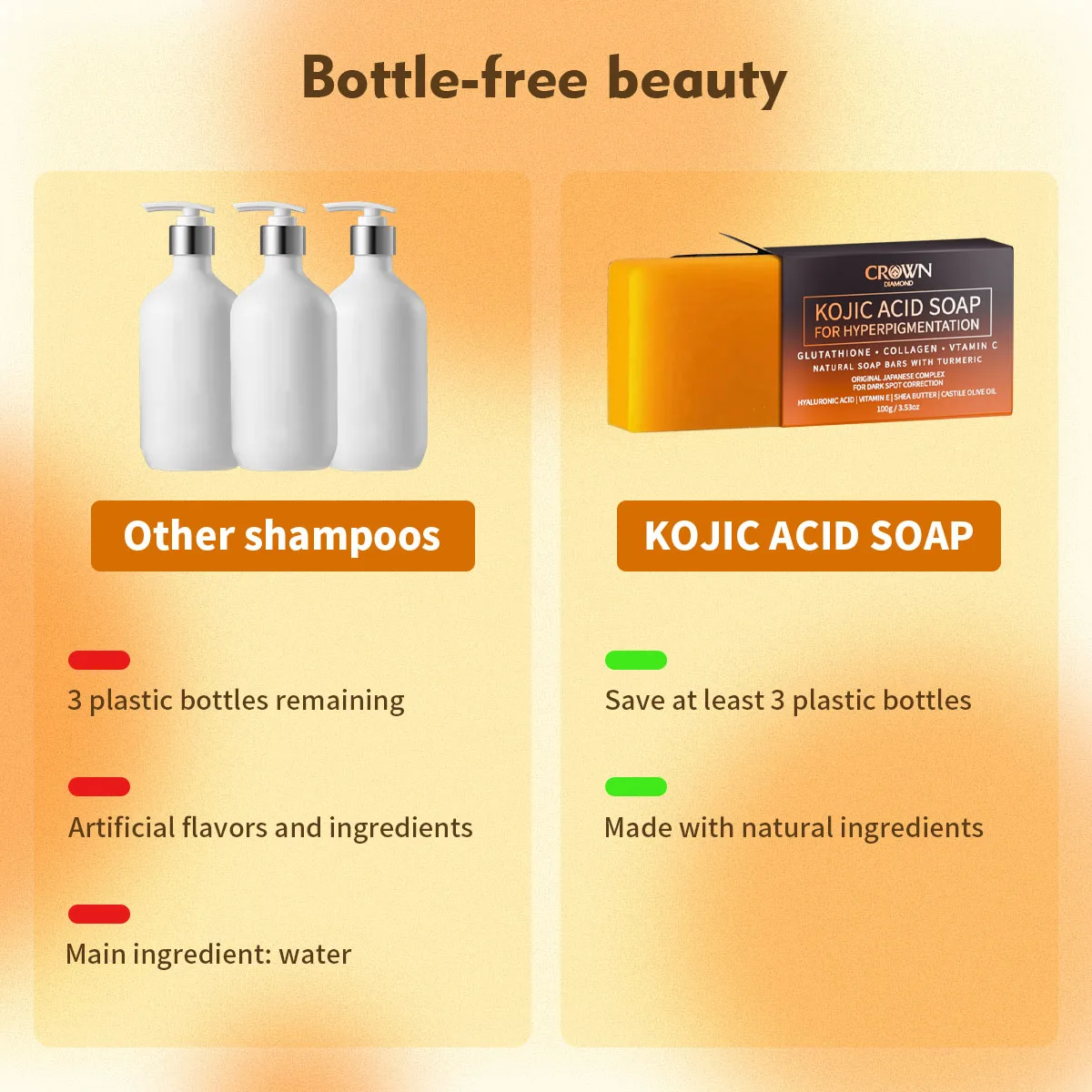 Kojic Acid Soap Whitening Handmade Bleaching Acid Glycerin With Vitamin C Deep Cleaning Skin Cares