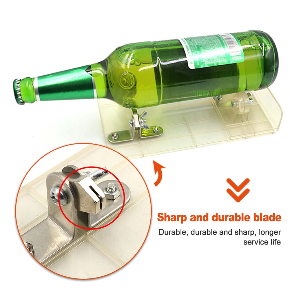 2pc Efficient Glass Cutting Tool Wine Bottle Cutter with Long