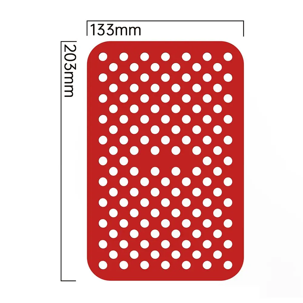 Premium Reusable Silicone Air Fryer Mat Liners - Rectangular Design