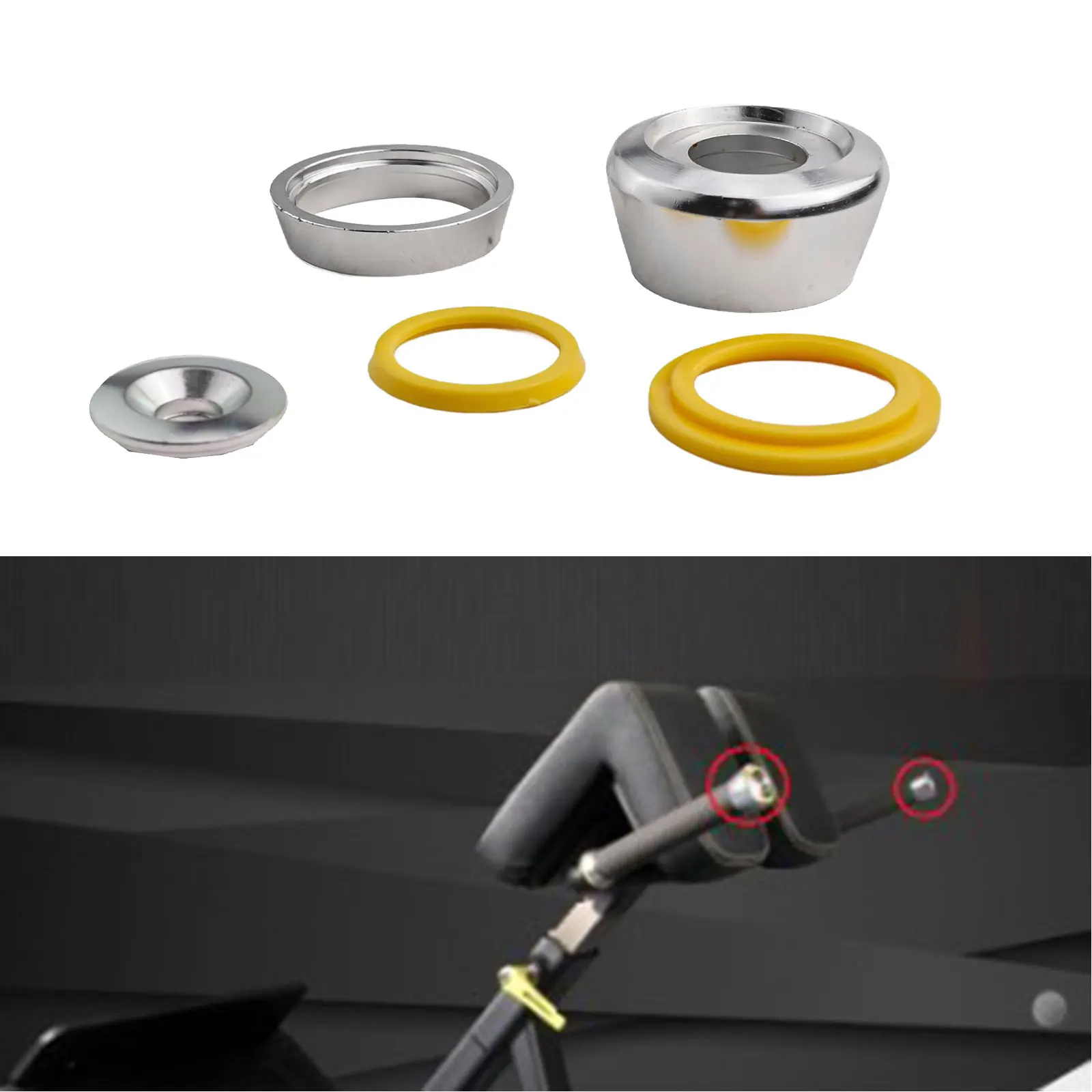 Gym Handlebar Accessories Handlebar Grip End Cap Gym Accessories Durability Functionality Plastic er Gasket